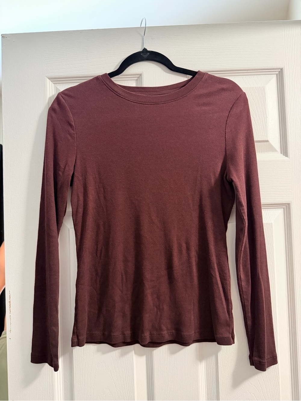 a new day Women's Long Sleeve Crewneck Top - Maroon